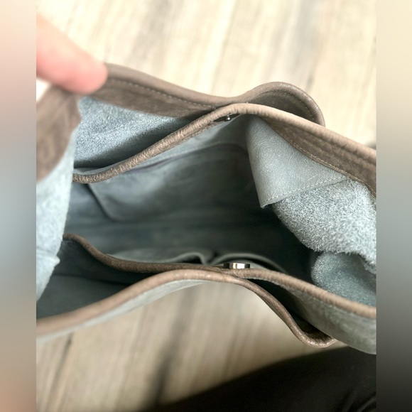 Anthropologie Lily and Lola crossbody suede leather purse - Picture 4 of 9